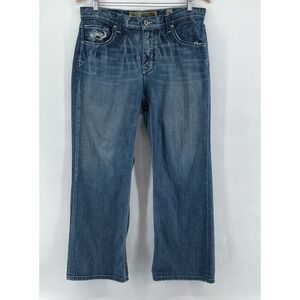 BKE Buckle Tyler Jeans Mens 34x29 Y2K Straight 10" Wide Leg Baggy Distressed